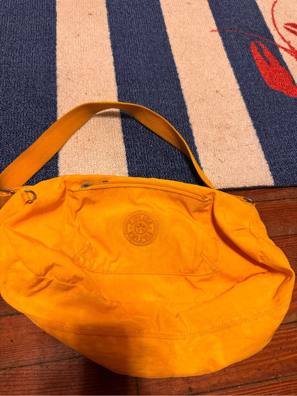 Kipling Bright Yellow Shoulder Crossbody Bag